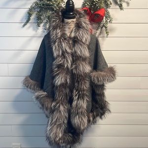 Cashmere Fox Fur shawl